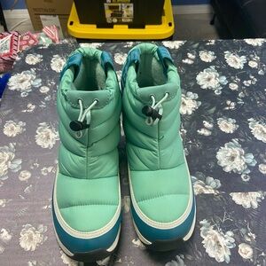 Teal and Blue Winter Boots